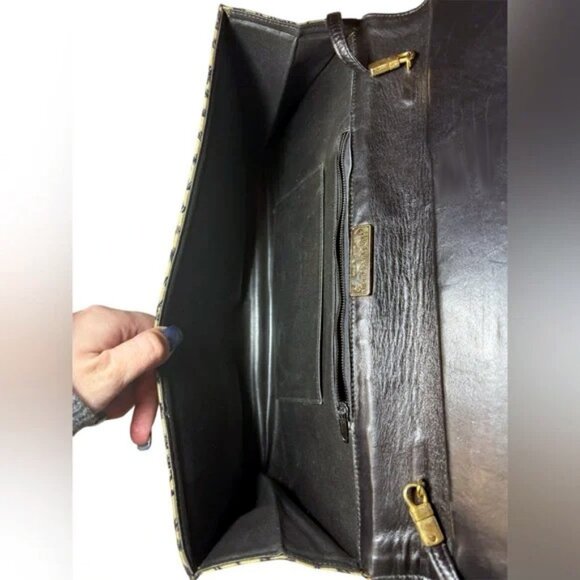 Vintage Stuart Weitzman Shoulder Bag Print with Suede Accent - Picture 6 of 12